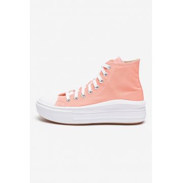 Tenisi wedge Chuck Taylor All Star Move - Alb/Coral