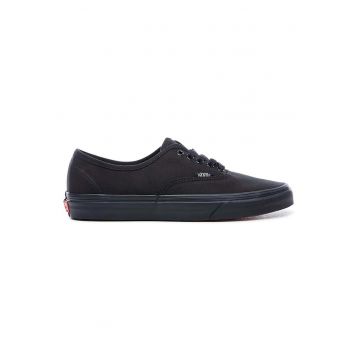 Pantofi slip-on din panza cu sireturi si model uni