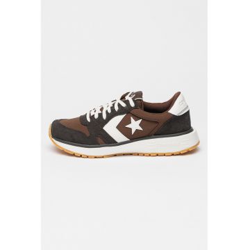 Pantofi sport cu detalii de piele intoarsa Omni Trainer - Maro inchis