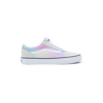 Pantofi sport cu detalii de piele intoarsa Ward - Alb murdar/Roz/Albastru deschis