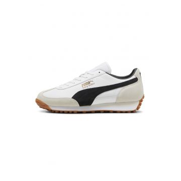 Pantofi sport cu garnituri de piele intoarsa Easy Rider - Alb/Negru