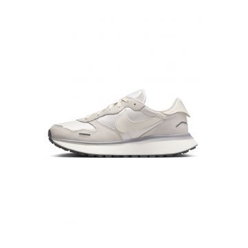 Pantofi sport cu insertii din piele intoarsa Phoenix Waffle - Alb/Gri deschis