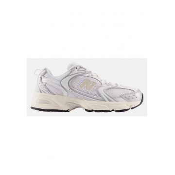 Pantofi sport cu insertii din plasa 530 - Alb
