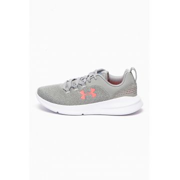 Pantofi sport cu insertii din plasa Essentials - Gri