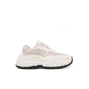 Pantofi sport dama  XW001626 AF19530 MZ2 - tesatura - alb/roz