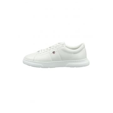 Pantofi sport de piele cu logo discret Joree - Alb optic