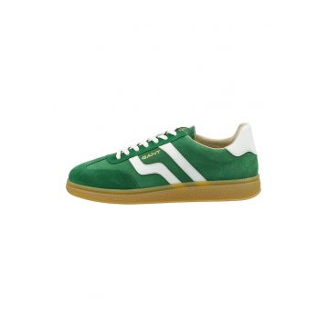 Pantofi sport de piele intoarsa cu garnituri sintetice Cuzmo - Verde