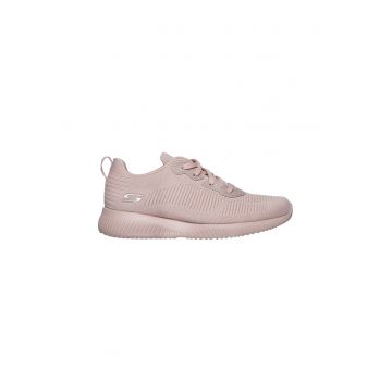 Pantofi sport din material tricotat Bobs Squad Tough Talk - Roz piersica