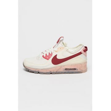 Pantofi sport din piele ecologica cu logo Air Max - Visiniu/Crem