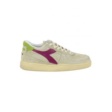 Pantofi sport din piele nabuc Basket Shearling -