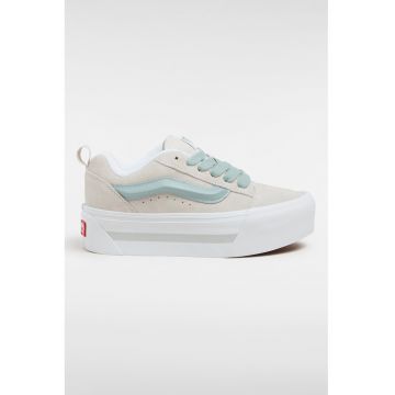 Pantofi sport flatform Knu Stack - Gri deschis/Albastru prafuit/Alb optic