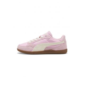 Pantofi sport K-Moda din plasa cu garnituri din piele intoarsa - Alb/Roz pal