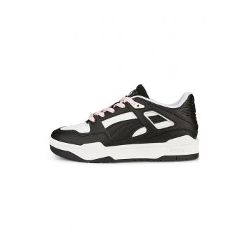 Pantofi sport low-top de piele Slipstream Runway - Alb/Negru