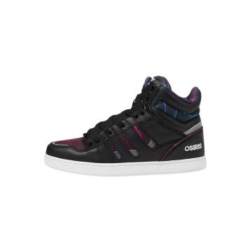 Pantofi sport mid-high de piele sintetica