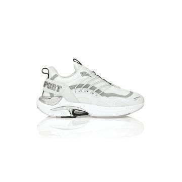 Pantofi sport textili slip-on Runner Air Pressure//Gen.X.04 - Alb/Verde inchis