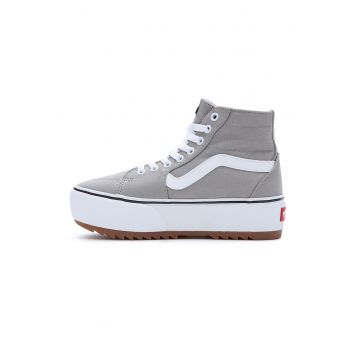 Tenisi inalti flatform Filmore - Alb/Gri cenusiu