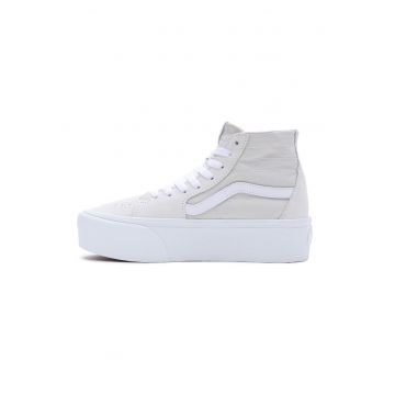 Tenisi medii flatform - Alb/Gri deschis
