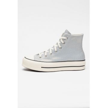 Tenisi mid-high Chuck Taylor Star Lift - Argintiu