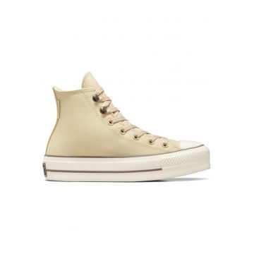 Tenisi pentru dama  Chuck Taylor All Star Lift A11158C - piele - impermeabili - bej