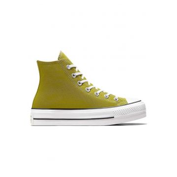 Tenisi pentru dama  Chuck Taylor All Star Lift Platform A08286C - panza - verde