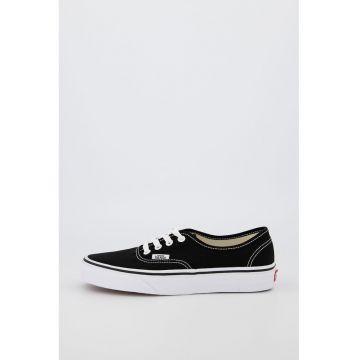 Tenisi unisex de panza cu cusaturi discrete Authentic - Alb/Negru