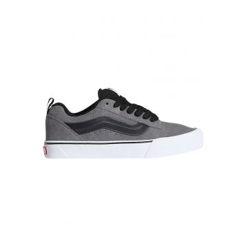 Tenisi unisex din piele intoarsa cu logo lateral