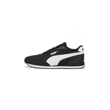 Pantofi sport de piele ecologica cu garnituri de plasa Runner