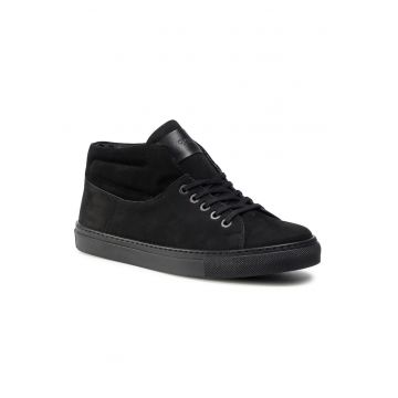 Pantofi barbati -  207505377 - Piele nabuc - Negru - Negru