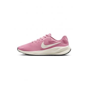 Pantofi pentru alergare Revolution 7 Road - Alb/Roz prafuit