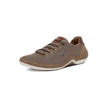 Pantofi sport barbati  bej - material textil - constructie usoara