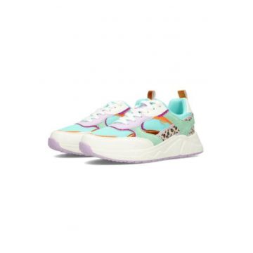 Pantofi sport colorcblock cu aspect masiv Rosie