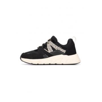Pantofi sport cu detaliu cu model leopard