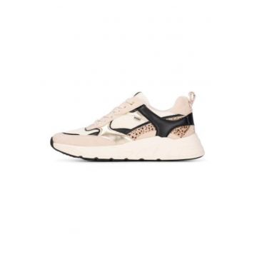 Pantofi sport cu garnituri sintetice si textile