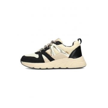 Pantofi sport cu insertii din piele intoarsa ecologica Carocel