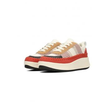 Pantofi sport cu perforatii si talpa wedge COCO