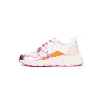 Pantofi sport cu sireturi si model color block Carocel