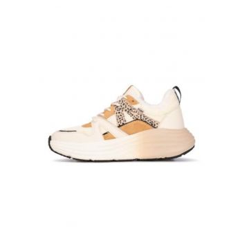 Pantofi sport cu talpa wedhe si garnituri cu model