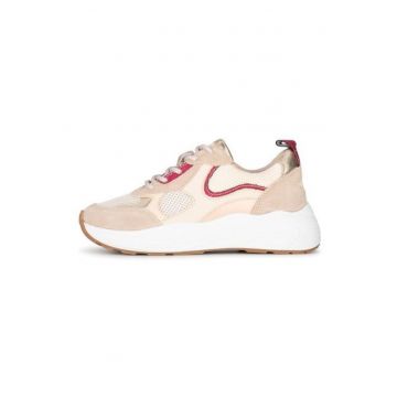 Pantofi sport cu varf rotund din piele