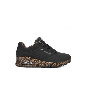 Pantofi sport dama  model Uno 155506 - negru - piele ecologica -