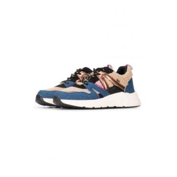 Pantofi sport din material textil cu talpa wedge CAROCEL -
