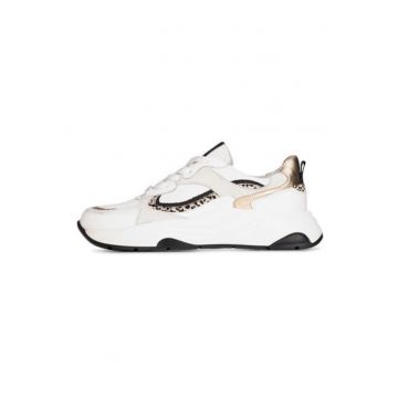 Pantofi sport din piele cu detalii din plasa Iva