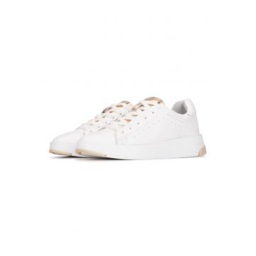 Pantofi sport din piele cu talpa wedge Buckley