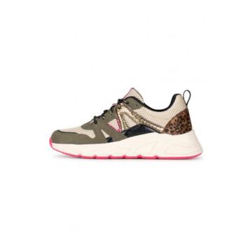 Pantofi sport din piele eco si plasa Carocel