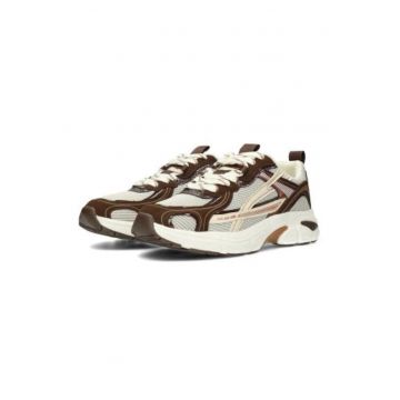 Pantofi sport din piele ecologica cu aspect masiv
