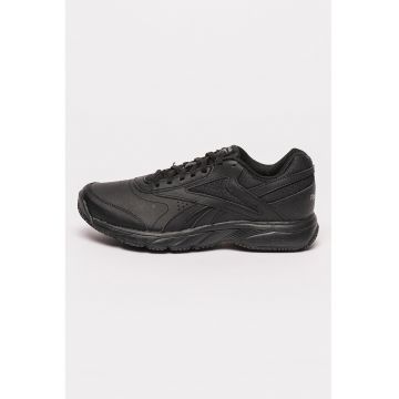 Pantofi sport din piele ecologica cu garnituri din plasa Work Cushion 4.0 - Negru