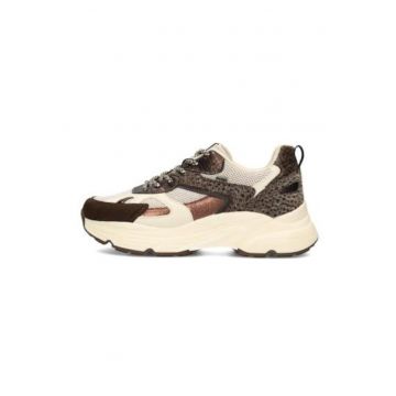 Pantofi sport din piele ecologica si material textil Ayoki