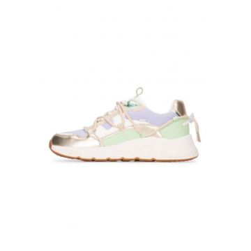 Pantofi sport din piele ecologica si textil