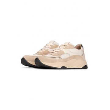 Pantofi sport din piele intoarsa cu talpa wedge Lexi