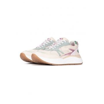 Pantofi sport din piele intoarsa cu talpa wedge