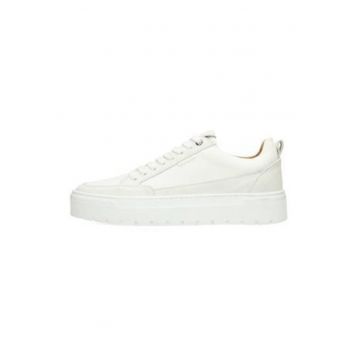 Pantofi sport din piele intoarsasi piele cu platforma
